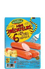 Mini Prédateurs saucisses cuites Hot Dog au fromage