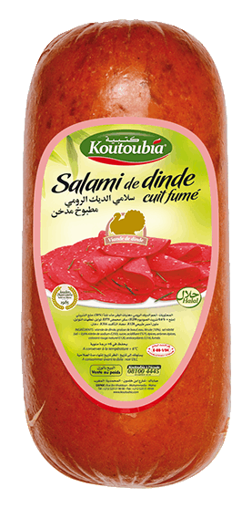 Salami de dinde cuit fumé